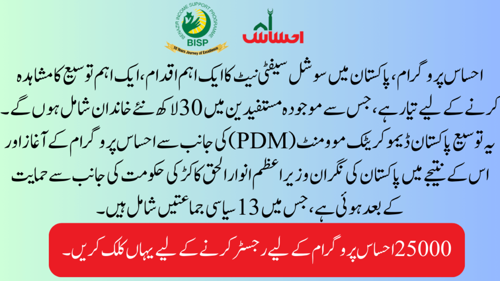 Ehsaas Program Expansion in October Month