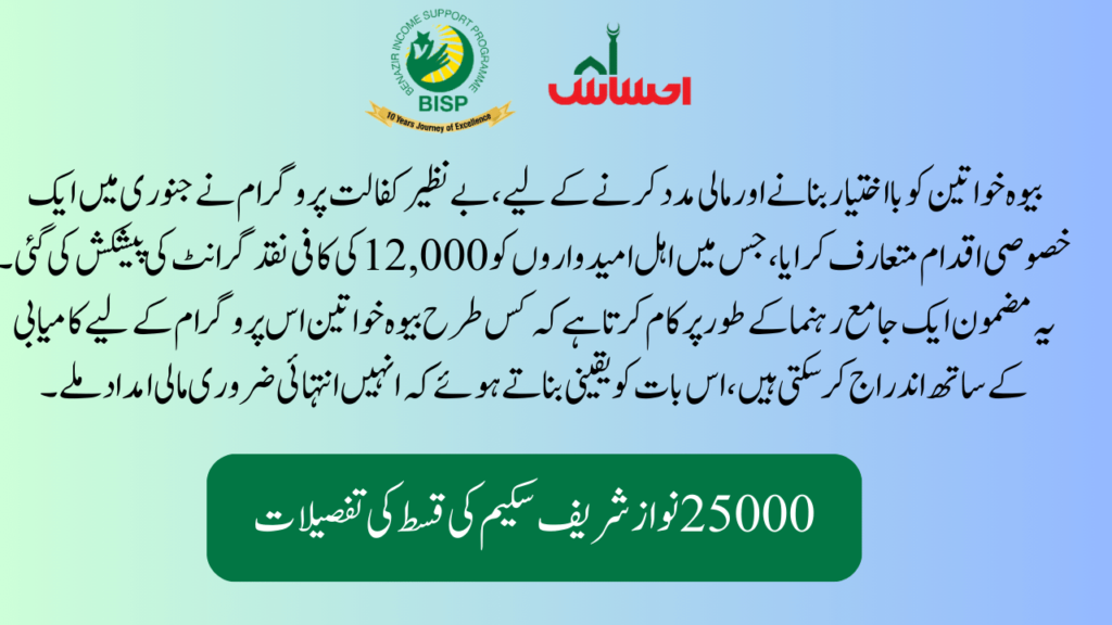 Eligibility Criteria and New Update of Widow Women Program