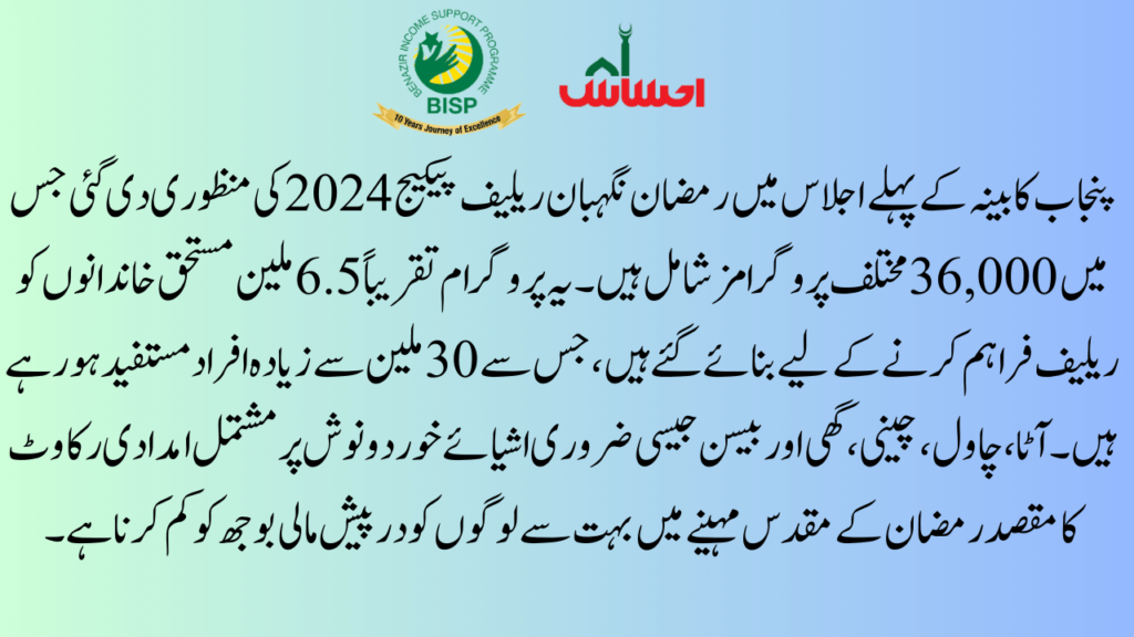 Overview of the Ramzan Negahban Relief Package
