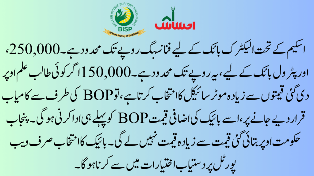 List of Petrol Motorcycles Under Punjab Scheme