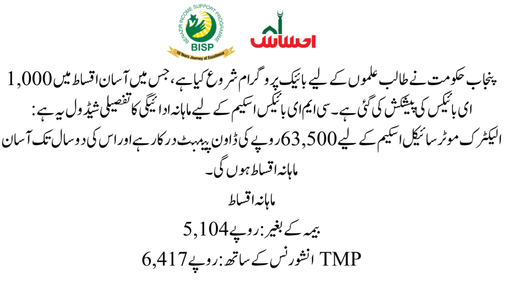 Punjab Govt E-Bike Scheme 2024