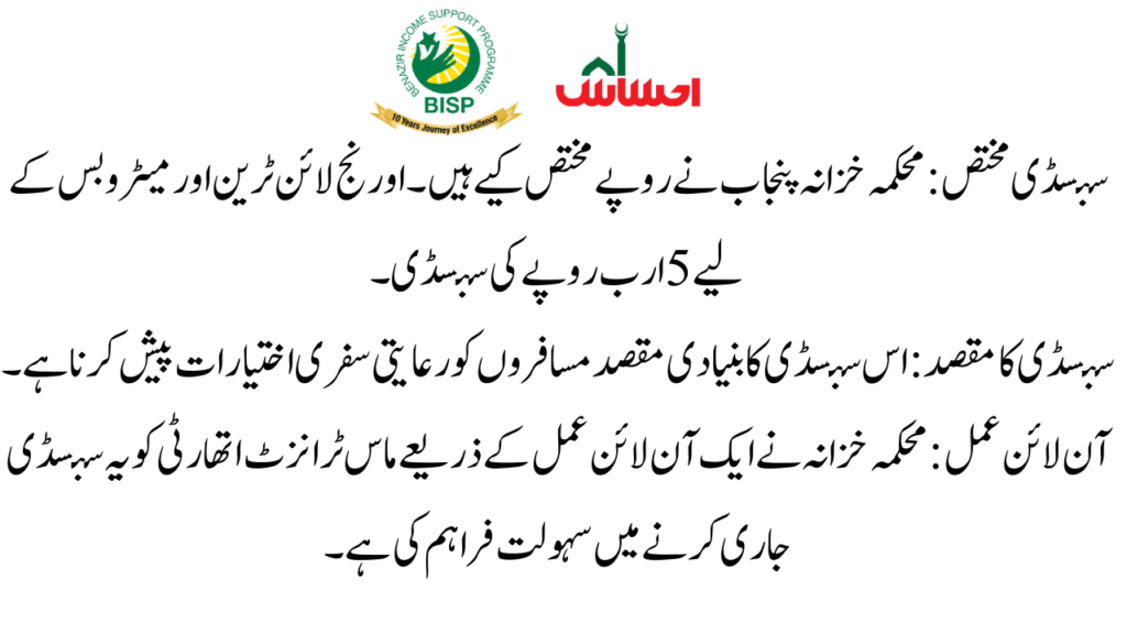 Key Highlights of Metro Bus and Orange Line Train Scheme