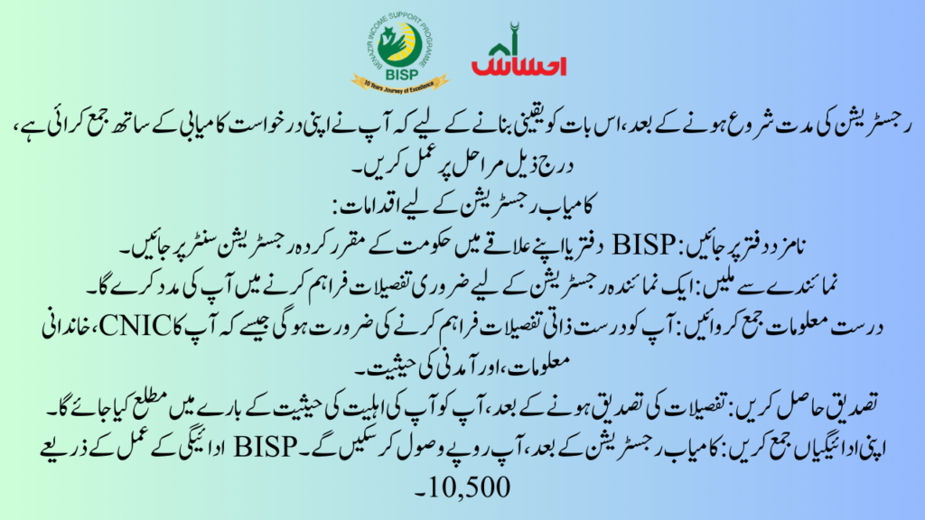 New Registration Date for the BISP Kafalat Program